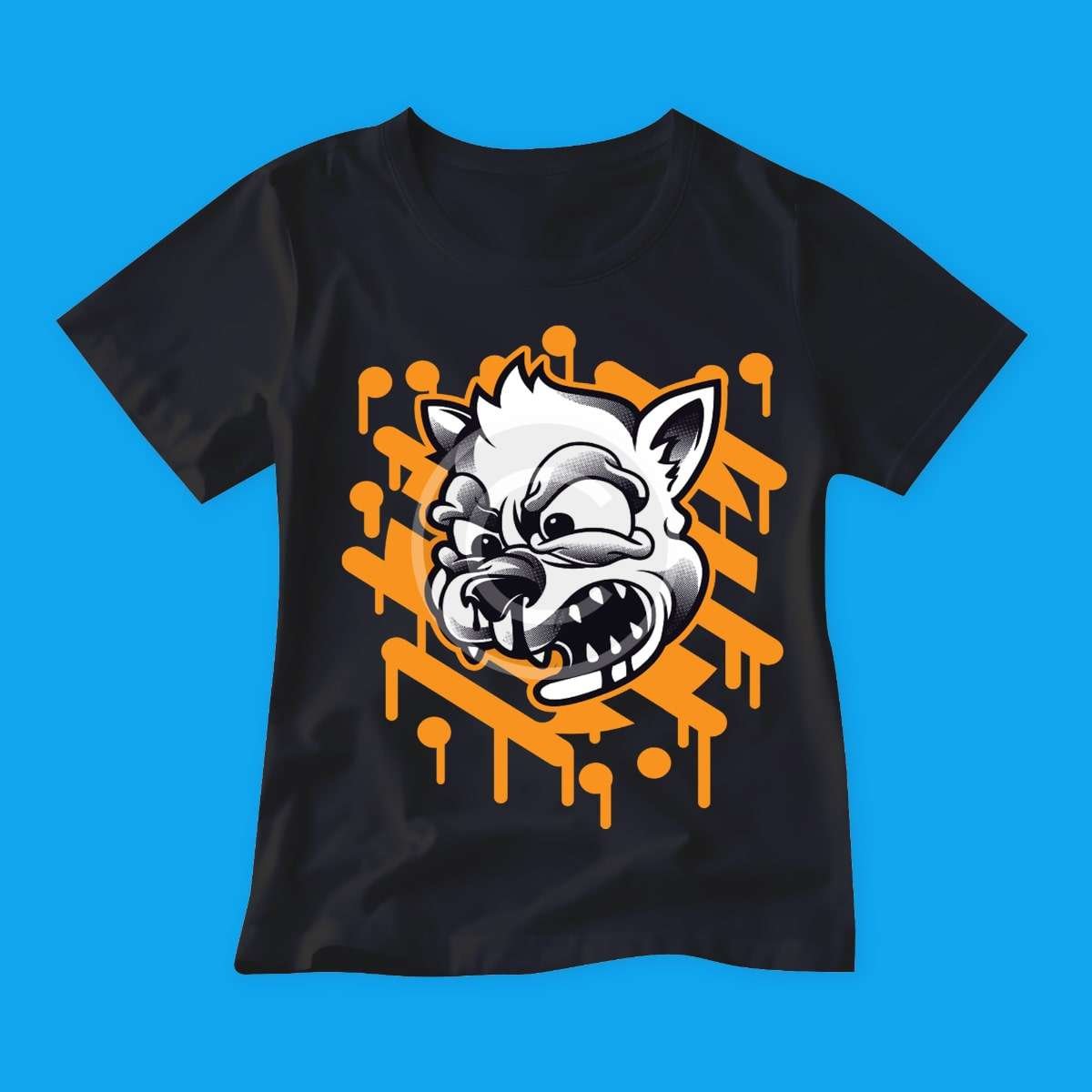 Angry cat print